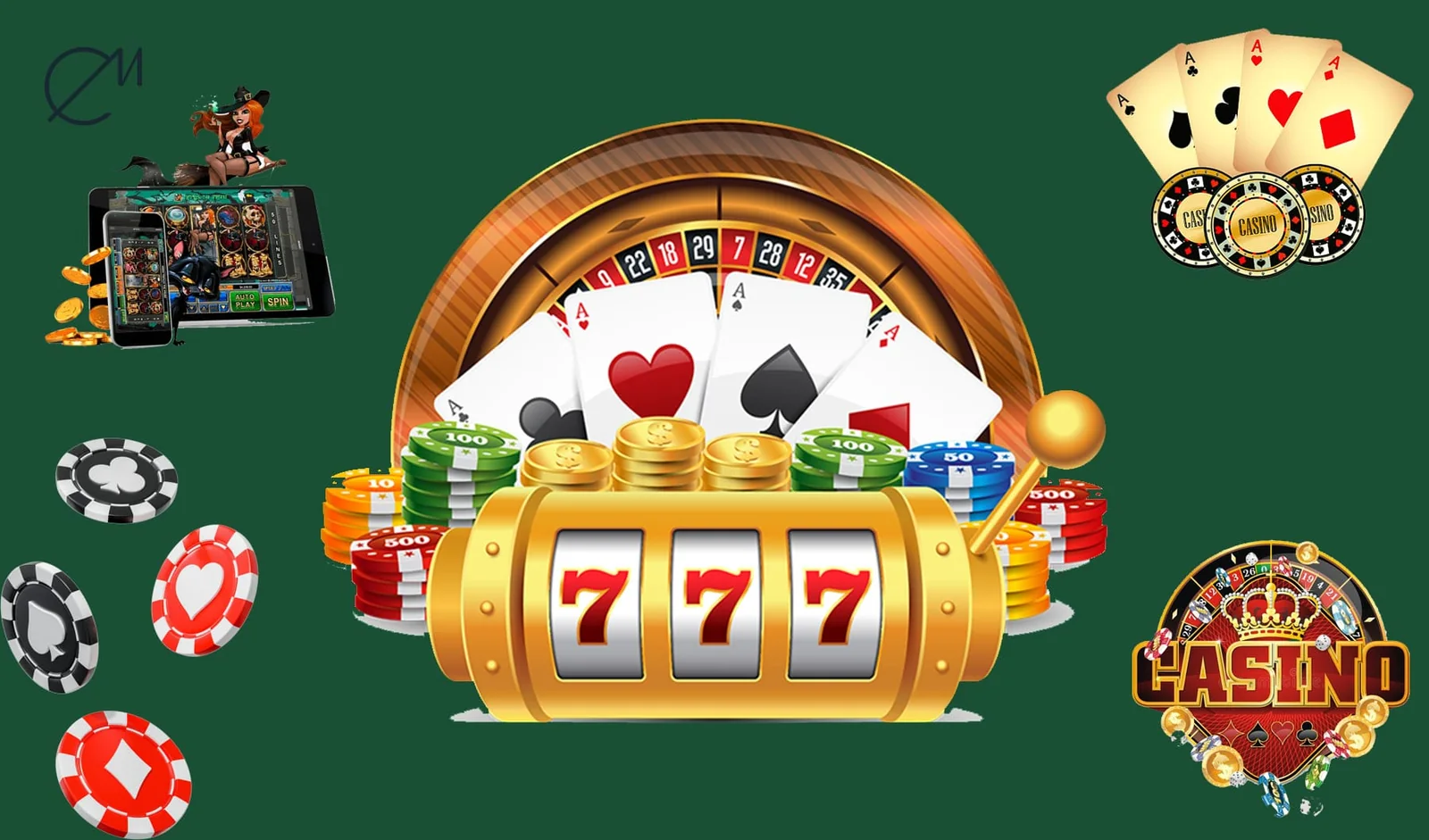 Tampilan meja kasino digital KINGDOMTOTO
